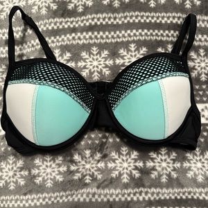 Bikini top! Turquoise/white/black!